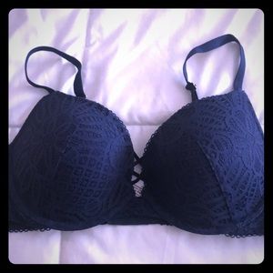 Navy Blue Victoria Secret Push Up Bra